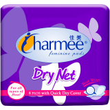 Charmee Sanitary Napkin Dry Net No Wing 8's
