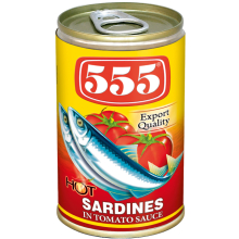 555 Sardines Red Tomato Sauce 155g