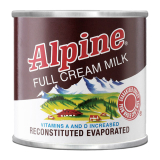Alpine Full Cream Evaporated Milk 140ml