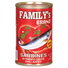 Family Sardines Red with Chili 155g
