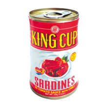 King Cup Sardines Red with Chili 155g