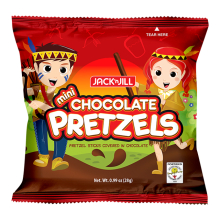 Mini Chocolate Pretzels 28g/10's