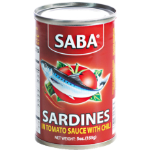 Saba Sardines Hot Chili Red 155g