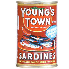 Young's Town Sardines Red 155g