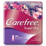 Carefree Liner Super Dry Scented 8's