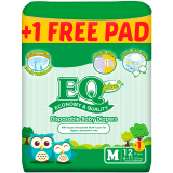 EQ Diaper Plus Medium 12+1's
