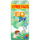 EQ Diaper Dry Medium 36+2's