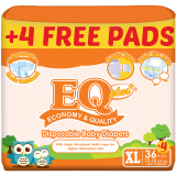 EQ Diaper Plus XL 36+4's