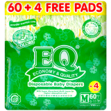 EQ Diaper Colors M 60+4's