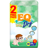 EQ Diaper Dry Jumbo Pack Medium 54+2's