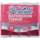 Femme Bathroom Tissue 2-ply 12's